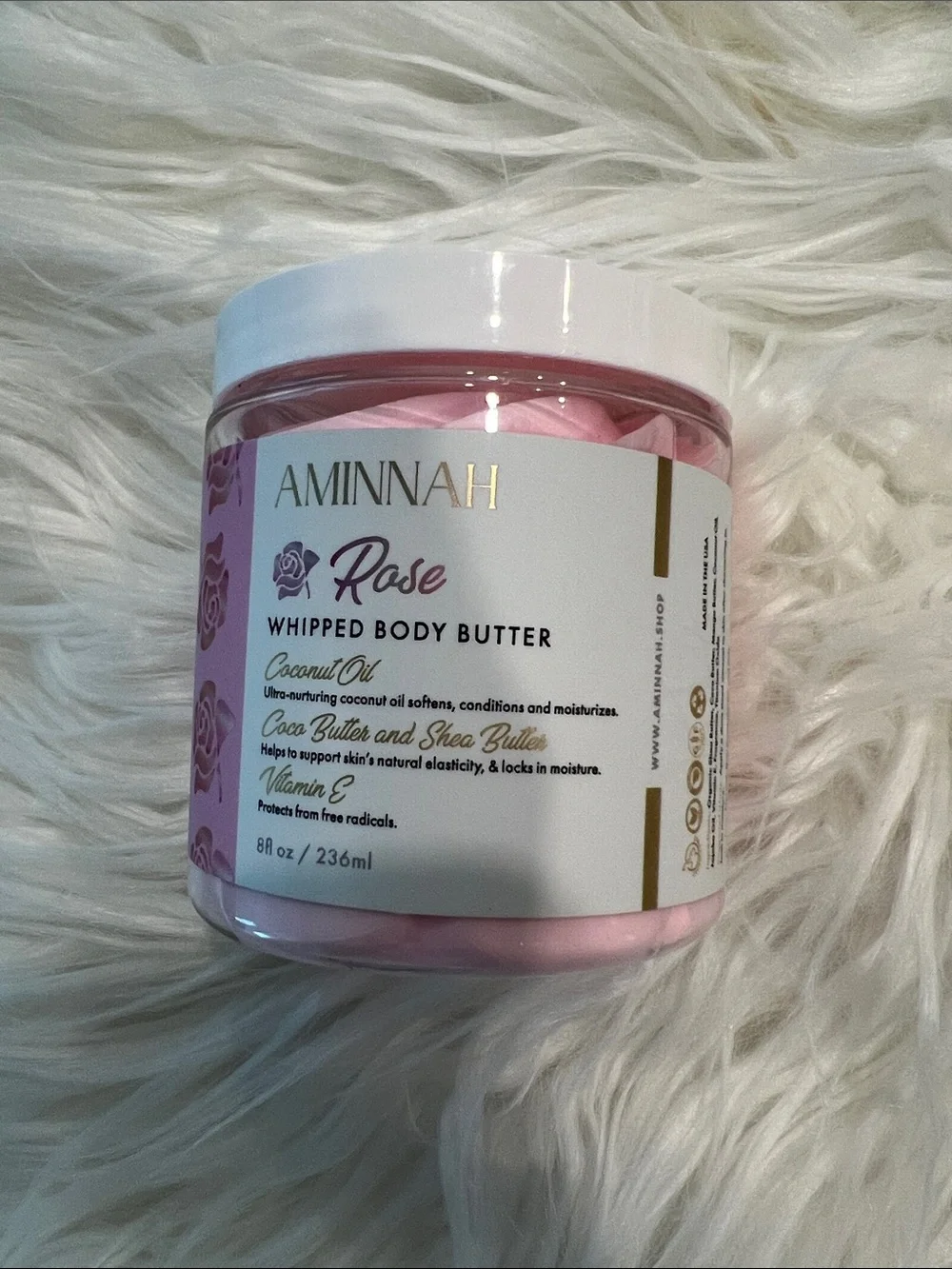 NWT Aminnah Rose Whipped Body Butter retails $38.00 USD